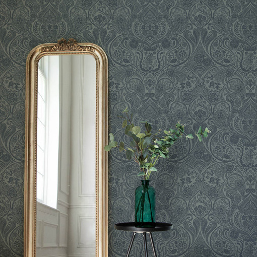 Damask Living Room Wallpaper