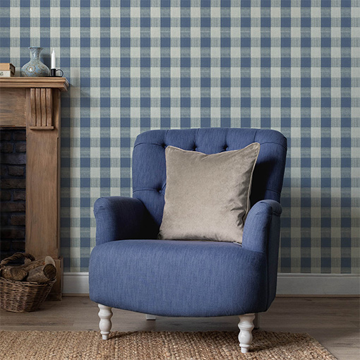 Plaid & Tartan Bathroom Wallpaper